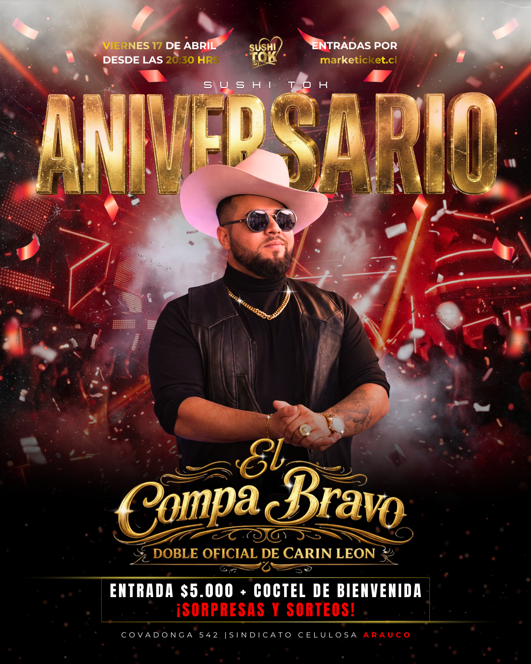 ANIVERSARIO SUSHI TOK | DOBLE CARIN LEON