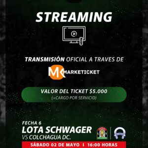 STREAMING LOTA SCHWAGER vs COLCHAGUA